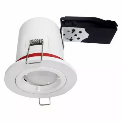 support spot bbc diam 88mm fixe blc + douille automatique (7718)