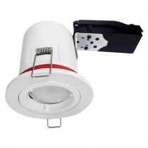 support spot bbc diam 88mm fixe blc + douille automatique (7718)