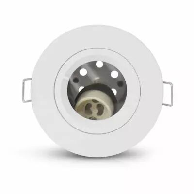 support spot bbc diam 90mm blc fixe ajour� ip65 + douille automatique (77181)