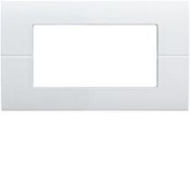 Systo plaque horizontale entraxe 57 4 modules Blanc (WS410)