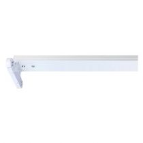 t8 support double tubes 1200mm blanc (76105)