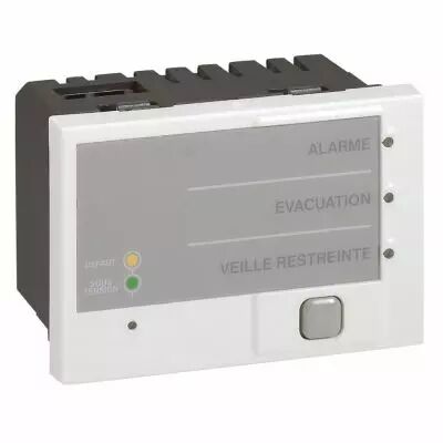 Tableau de synth�se d\'alarmes incendie Prog Mosaic - 3 mod - blanc (040680)