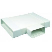 Té 90° pour conduit rectangulaire PVC rigide - 55 x 220 x 110mm (460024)