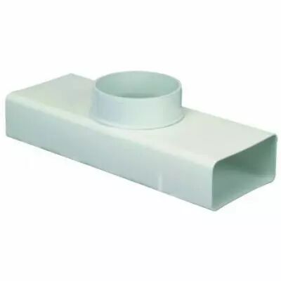 T� 90� vertical pour conduit rectangulaire PVC rigide - 55 x 110 x �100mm (460005)
