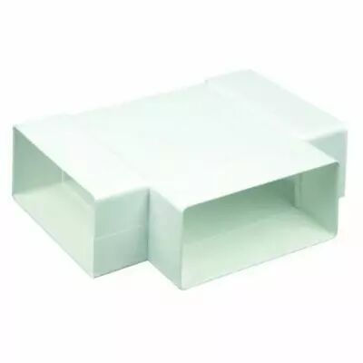 T� horizontal TEHR 90� pour conduit rectangulaire PVC rigide - 55 x 110mm (460023)