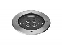 TECNISOL 150 - Enc.Sol Ext. IP67 IK10, rond, inox, LED 12W 45° 3000K 650lm (50666)