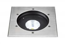 TECNISOL 200 - Enc.Sol Ext. IP67 IK10, carré, inox, LED 20W 60° 4000K 2000lm (50645)