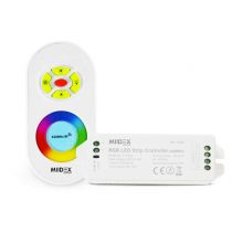 telecommande 20m rf + controleur rgb 216w 12v/24v dc (75180)