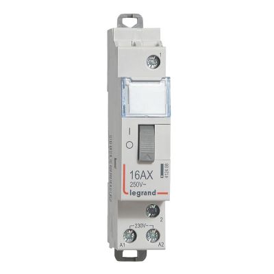 Tlrupteur standard  vis 230 V~- 1P - 250 V~ - 16 A - 1F - 1 mod (412408)