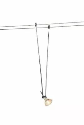 TELESKOP, spot pour c�ble tendu T.B.T. TENSEO, int�rieur, chrome, GX5.3/QR-C51, 20W max (139082)