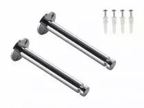 tenseo,  renvois plafond, intérieur, pour câble tendu t.b.t, chrome, 2 pièces (186642)