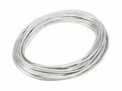 TENSEO, c�ble tendu T.B.T, int�rieur, 6mm�, 20m, blanc (139051)