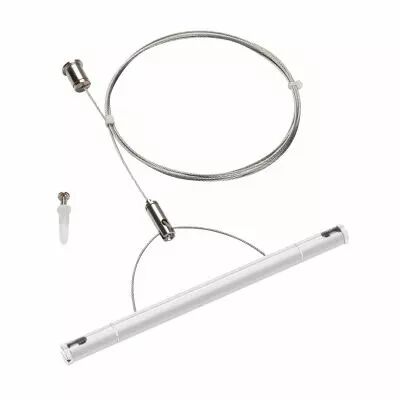 TENSEO, kit de suspension, 2m, int�rieur, pour c�ble tendu T.B.T, blanc (1002698)