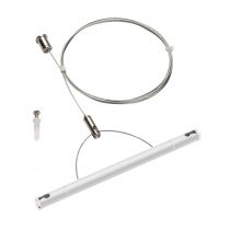 TENSEO, kit de suspension, 2m, intérieur, pour câble tendu T.B.T, blanc (1002698)