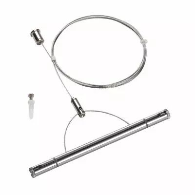 TENSEO, kit de suspension, 2m, int�rieur, pour c�ble tendu T.B.T, chrome (1002699)