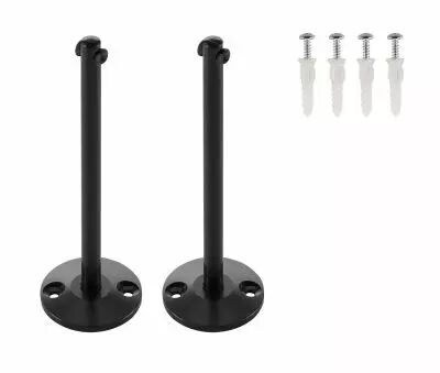 TENSEO, renvois plafond, int�rieur, pour c�ble tendu T.B.T, noir, 2 pi�ces (186340)