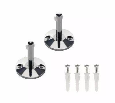 TENSEO, support mural 6 cm, int�rieur, pour c�ble tendu T.B.T, chrome, 2 pi�ces (186332)