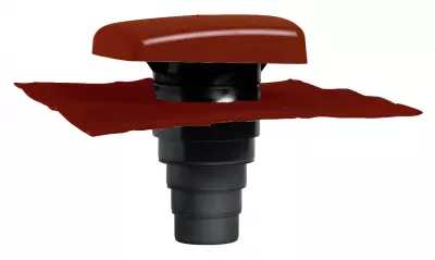Terminal ventil� Ubiflu 2 tuile rouge multidiam�tre (15380301)