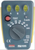 Testeur de Prise de courant et Disjoncteurs différentiels (9205)