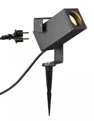 THEO BRACKET, spot sur piquet ext�rieur, anthracite, GU10, QPAR51, 7W max (1004652)