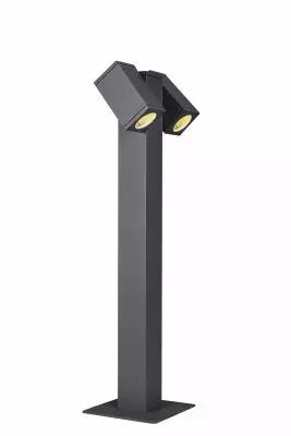 THEO PATHLIGHT, borne ext�rieure, double, anthracite, GU10, 2x 7W max, IP44 (1002871)