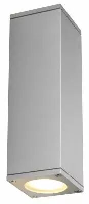 THEO UP/DOWN, applique ext�rieure, gris argent, GU10/QPAR51, 2x 35W max, IP44 (229532)