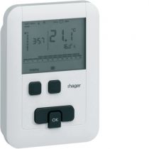 Thermostat ambiance programmable digital chauf eau chaude 2 fils 7j ECO à piles (EK570)