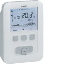 Thermostat ambiance programmable digital chauf eau chaude 2 fils sur 7j à piles (EK520)