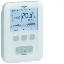 Thermostat ambiance programmable digital chauf eau chaude 4 fils sur 7j 230V (EK530)