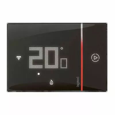Thermostat connect� Smarther with Netatmo pour montage encastr� 2 modules - noir (049039)
