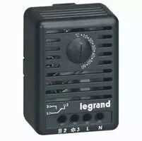 Thermostat-pour coffret/armoire-10A, 250 V~-IP 20-r�glable de 5 � 60�-fix. Rail (034847)