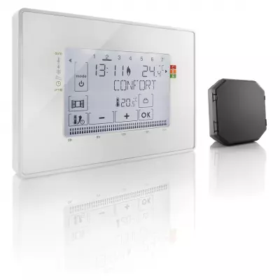 Thermostat programmable radio - fil pilote (2401244)