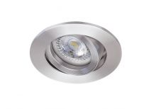 TIPO R - Encastré GU10, rond, orientable, alu, a/lpe LED 7W 4000K 670lm incl. (51008)