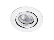 TIPO R - Encastré GU10, rond, orientable, blanc, a/lpe LED 7W 3000K 650lm incl. (51005)