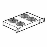 Tiroir de ventilation - pour baie LCS� 19\'\' - 1 U - 2 ventilateurs - prof 150 mm (046489)