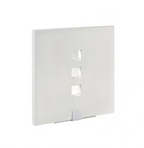 TOSCA - Applique Mur plâtre, carré, blanc, LED intég. 3X1,2W 3000K 220lm (3027)
