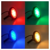 tournesol project rgb + blc 15w cct 2700k a 6500k noir ip66 rf (80106)