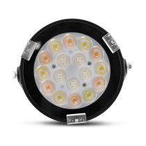 tournesol project rgb + blc 9w cct 2700k a 6500k noir ip66 rf (80104)