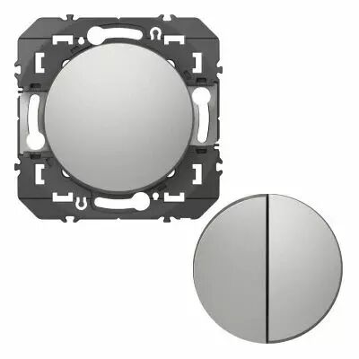 Transformeur pour r�aliser 5 fonctions va-et-vient et poussoir dooxie finition alu (600131)