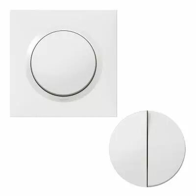 Transformeur pour r�aliser 5 fonctions va-et-vient et poussoir dooxie one livr� avec plaque carr�e blanche et griffes (600731)