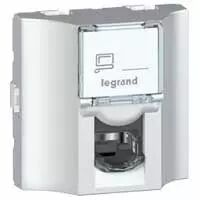Travers�e cuivre Prog Mosaic - Cat.6A STP - 2 mod - alu (078629)