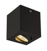 TRILEDO, plafonnier intérieur, simple, carré, noir, LED, 8,1W, 3000K (113940)