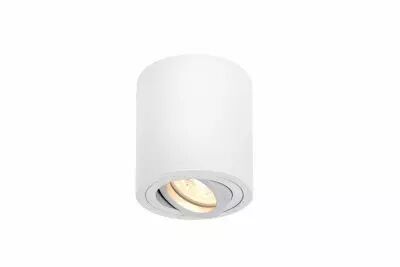 TRILEDO, plafonnier int�rieur, simple, rond, blanc, GU10/LED GU10 51mm, 10W max (1002011)