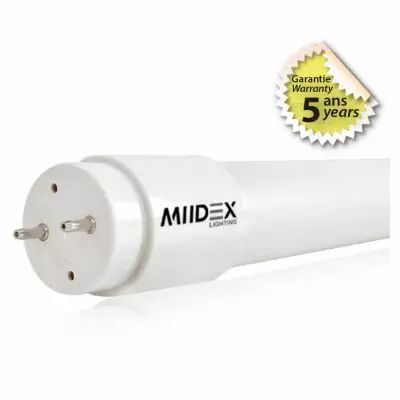 tube led t8 1500mm 24w 4000k 230v ln 5ans (x10) (76085)