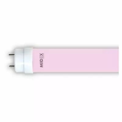 tube led t8 9w 600mm 180-265v pink (x 10) (75961)