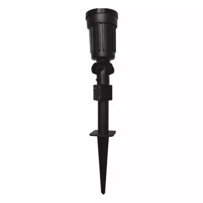 �illet projecteur piquet 1 x par38 noir ip54 pc (70286)