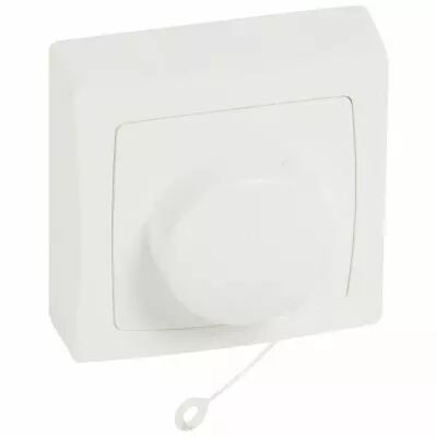Va-et-vient � tirage appareillage saillie complet - blanc