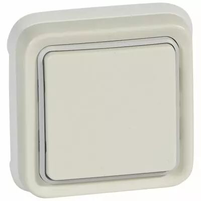 Va-et-vient Prog Plexo complet encastr� blanc - 10 AX