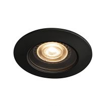 VARU, encastré de plafond intérieur/extérieur, noir, GU10/LED GU10 51mm, 5W max, IP20/IP65, RT 2012 (1001930)