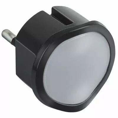 Veilleuse lampe torche avec batterie - LED haute luminosit� - noir (050679)